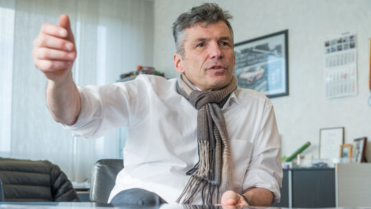Allgaier-Chef Helmar Aßfalg weiß, dass an der Restrukturierung kein Weg vorbei führt. Foto: Giacinto Carlucci
