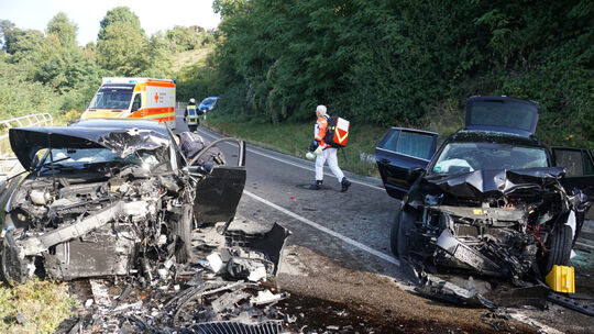 Ein schwerer Unfall mit vier Verletzten hatte sich im September 2019 auf der Plochinger Steige in Kirchheim ereignet.Foto: SDMG/