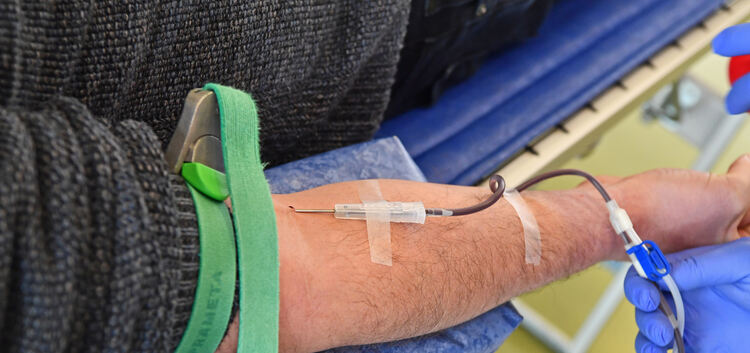 Wartezeiten auf die Blutspende soll es künftig nicht mehr geben, Dank Online-Termin.Foto: Markus Brändli