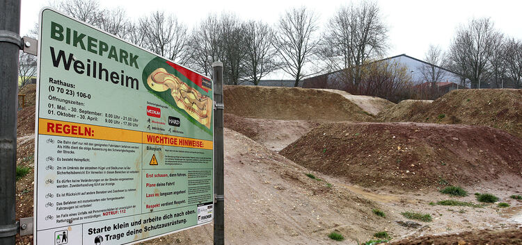 In Weilheim gibt es bereits einen Bike-Park. So ähnlich könnte auch die Anlage in Dettingen aussehen.Foto: Jean-Luc Jacques
