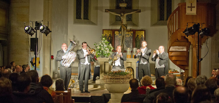 Konzert mit Blechbläserensemble "Harmonic Brass" in der Marienkirche Owen