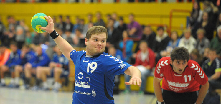 Handball-Landesliga, VfL blau(  - HSG Rottweil (rot)   Simon Krempler