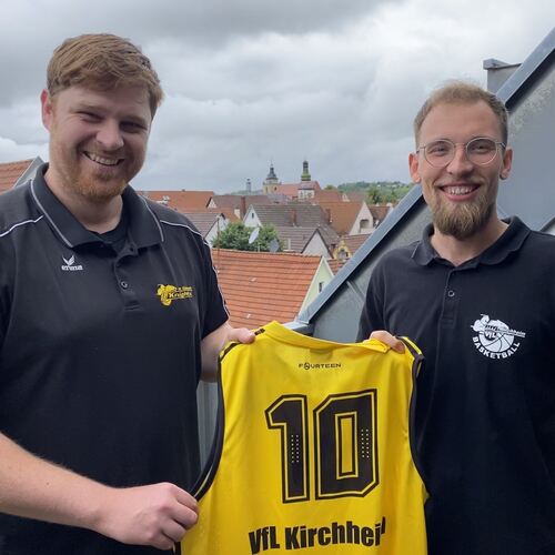 Der neue Chefcoach Dominik Eberle (links) und Abteilungsleiter Marco Wanzke hoffen auf eine langfristige Zusammenarbeit. Foto: p