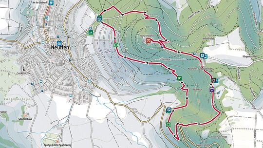 Die Route der "hochgehkeltert" im Überblick.
