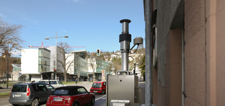 In der stark befahrenen Grabbrunnenstraße sind Schadstoffe in der Luft gemessen worden.