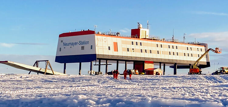 Die Polarforschungsstation Neumayer-Station III des Alfred-Wegener-Instituts.Fotos: pr