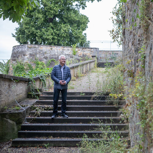 Projekte rund um Schloss und Mauer in Kirchheim brauchen einen langen Atem, befürchten Martin Lude  und seine Mitstreiter vom Ve