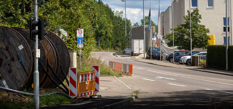 B 297 Richtung Schafhof wird gesperrt. Foto: Jean-Luc Jacques