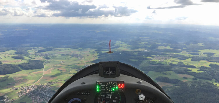 Das Cockpit eines Gleiters verschafft Überblick.Foto: privat