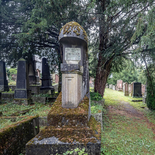 Der jüdische Friedhof, im Vordergrund links das ­Jugendstil-Grab des jüdischen Kommer­zienrates Leopold A. Gutmann. Foto: Carste