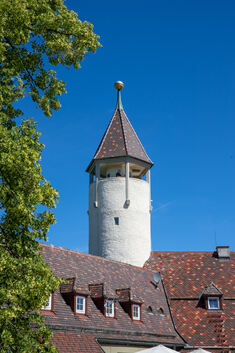 Albverein bringt Schilder an - Burg Teck - Teckturm