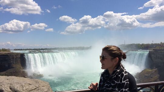 Leben, wo andere Urlaub machen: an den Niagara-Fällen.Foto: privat