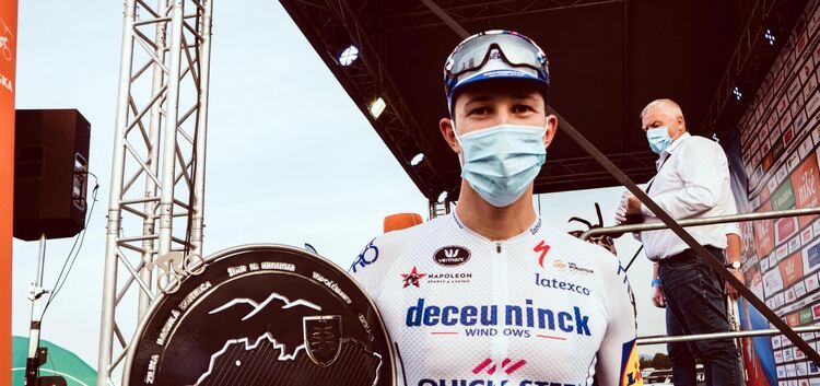 Nach seinem Triumph bei der Slowakei-Rundfahrt peilt Jannik Steimle bei der Vuelta de nächsten Coup an. Foto: Roth