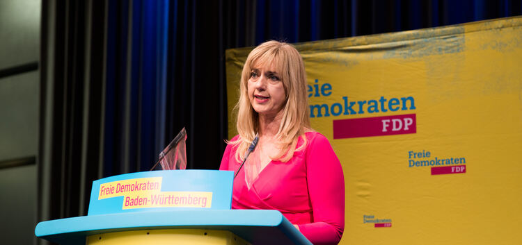 Renata Alt zeigte sich auf der FDP-Landesvertreterversammlung kämpferisch.Foto: pr