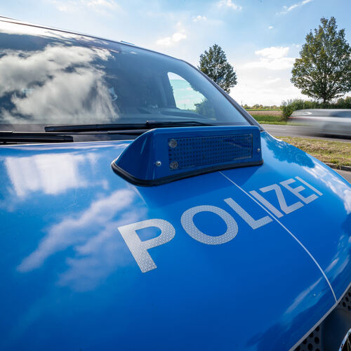 Polizei BlaulichtPolizeikontrolle Kontrolle LKWSymbolfoto
