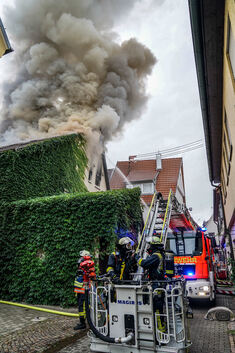 Der Brand im August in der Kirchheimer Metzgerstraße.   Foto: SDMG/Kohls