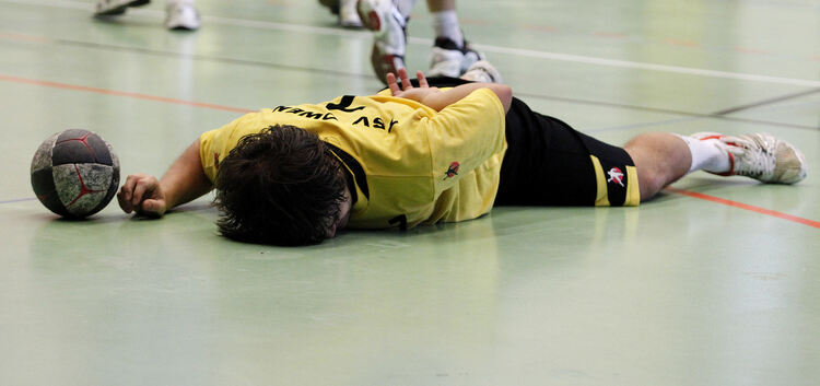 Der Handball liegt am Boden - bis mindestens Anfang Februar.Symbolbild: Daniel Kopatsch