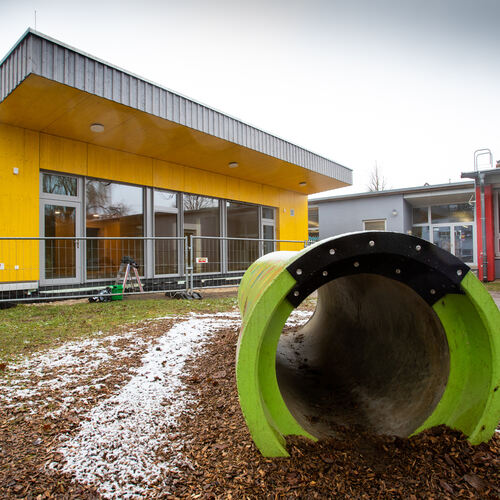 Der Anbau des Käppele-Kindergartens in Jesingen ist so gut wie bezugsfertig. Was gleich zu Jahresbeginn nachfolgen soll, sind di