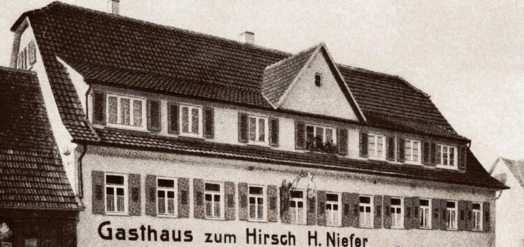 Im Notzinger Gasthaus Hirsch trafen sich dem Nationalsozialismus kritisch gegenüberstehende Christen.