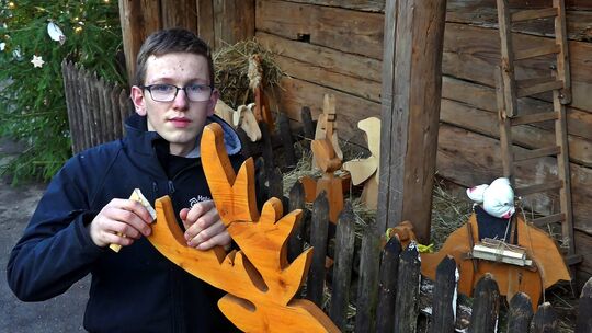 Heidrun Gneitings Sohn David hilft mit.