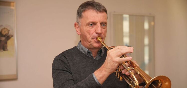 Martin Schmelcher deckt mit seiner Trompete ein breites Spektrum ab. Foto: Rainer Kellmayer