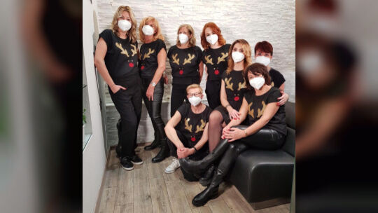 Wieder dabei bei den Spendern: das Team von Haupthaar. Foto:pr Wieder dabei bei den Spendern: das Team von Haupthaar. Foto:pr