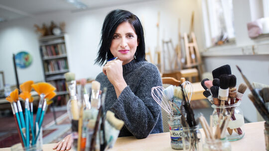 Kerstin Starkert will auch in Zeiten von Corona einem breiten Publikum aller Generationen Kunst vermitteln. Foto: Ines Rudel