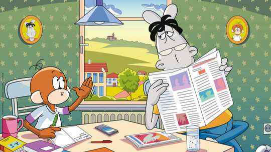 Lesen und fachsimpeln - Äffle und Pferdle in ihrem Element. Foto: pr Lesen und fachsimpeln - Äffle und Pferdle in ihrem Element. Foto: pr