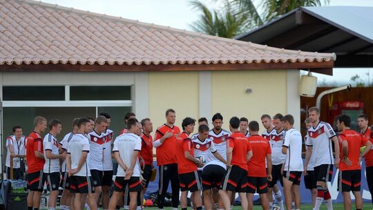Jogi Löws erfolgreichste Zeit: Die Deutsche Nationalmannschaft beim Training während der WM 2014 in Brasilien. Foto: dpa