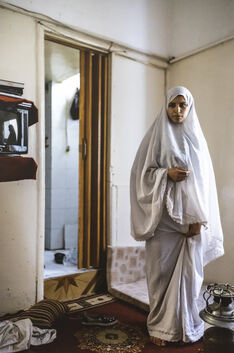 Das Foto von Natalie Bertrams zeigt Ada, die vor zwei Jahren mit ihrem Mann und ihren zwei Kindern aus Damaskus geflohen ist.
