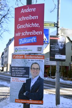Wahlplakate, Wahlkampf, Landtagswahl, Wahl