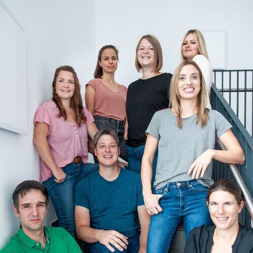 Das Gründer-Team der Fast-Schule (v.¿l.): hinten Julia Truppat, Arabella Braun, Tina Schmierer und Irina Schwitalla, vorn Achim