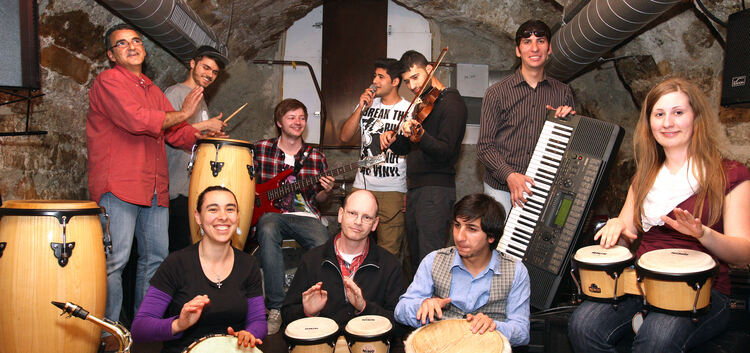Bei der Kirchheimer Band „Die Wüstenblumen“ kamen viele Jugendliche aus unterschiedlichsten Nationen zusammen.