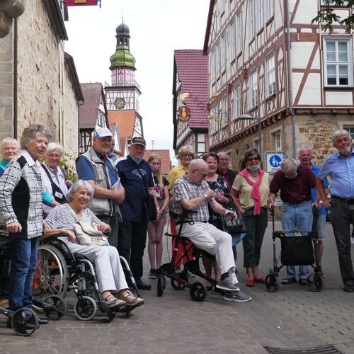 Die Selbhilfegruppe bei einer Stadtführung in Kirchheim.Foto: pr