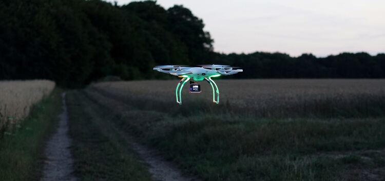 Mit dem morgendlichen Abfliegen der Felder können Rehkitze rechtzeitig vor dem Mähen entdeckt und gerettet werden.Symbolfoto