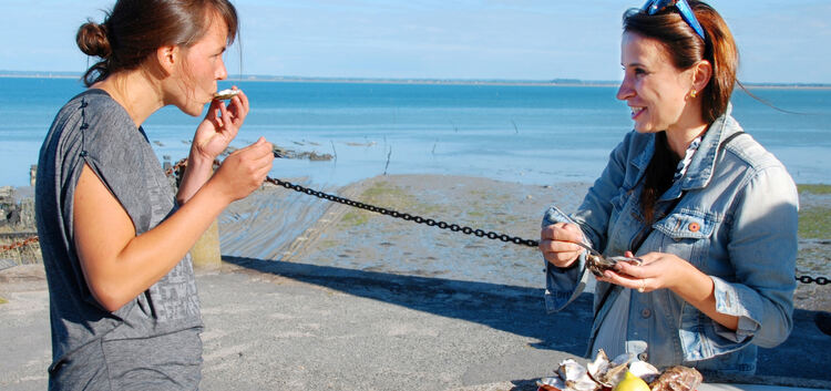 Echt regional: Austern schlürfen in Cancale. Foto: Claudia Diemar