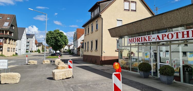 Dieser Bereich in der Stuttgarter Straße in Ötlingen wird umgestaltet. Foto: Gerd Esslinger