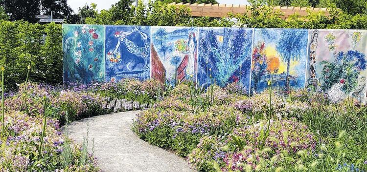 Hommage an den berühmten Maler: Chagall-Garten in Lindau.