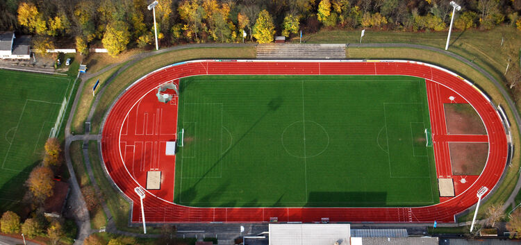 Das VfL-Stadion aus der Vogelperspektive: Im hier geplanten Sportvereinszentrum sollen den Vorstellungen des SfL nach bald alle