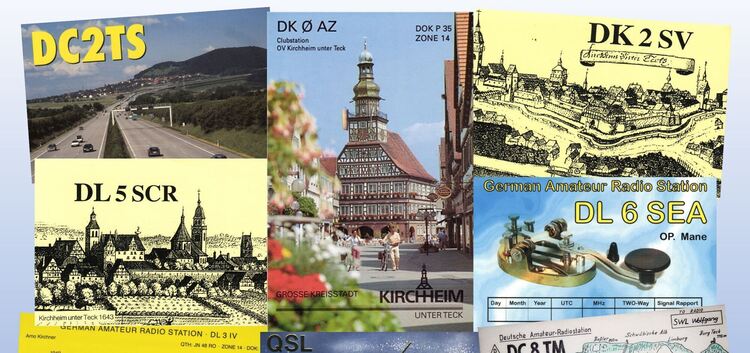 Der Klub der Funkamateure in Kirchheim hat bereits unzählige QSL-Karten aus aller Welt gesammelt, die als Verbindungsnachweis ge