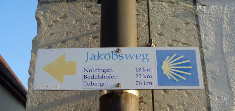 Jakobswegweiser ab Jebenhausen