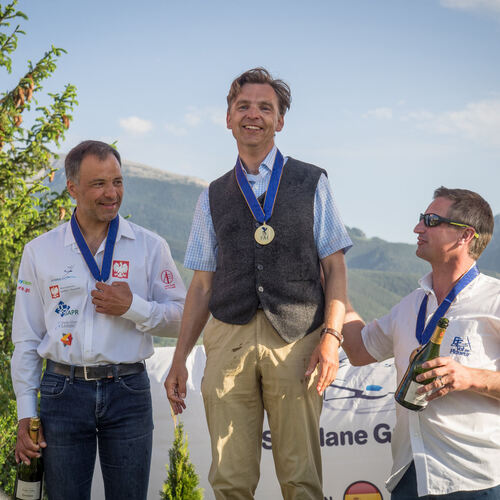 Déjà-vu erwünscht: Vor zwei Jahren wurde Tilo Holighaus (Mitte) Weltmeister vor dem Polen Sebastian Kawa (links) und Louis Boude