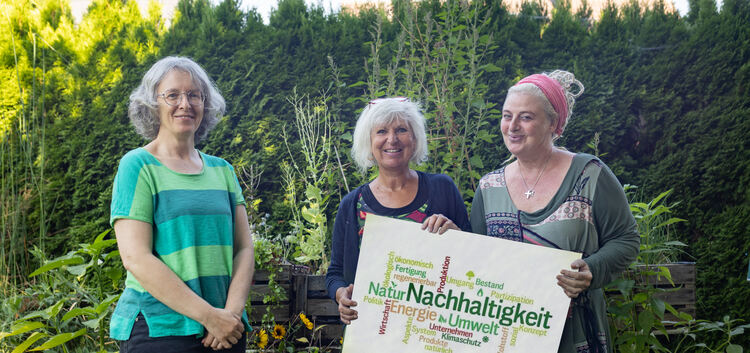 Michaela Gernert, Martina Urhan und Hanne Sinner (von links) haben viele Ideen für nachhaltige Projekte. Foto: Carsten Riedl