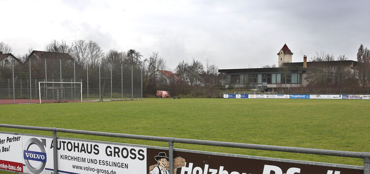 Auf dem Hauptspielfeld der Sport- und Freizeitanlage Brühl in Holzmaden gibt es sehr zum Bedauern des TSV Holzmaden bisher noch