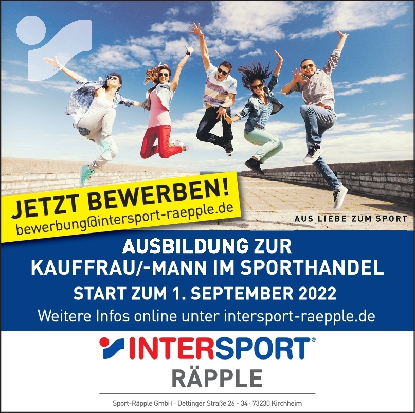 Ausbildung Kauffrau/mann Sporthandel