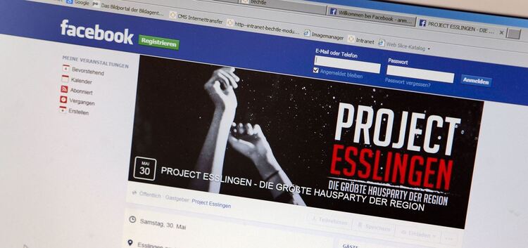 Bis Dienstag wurde auf Facebook für die „größte Hausparty der Region“ in Esslingen geworben, dabei gab es wohl nie konkrete Plän