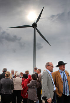Der Dreiergipfel aus Vertretern der Landkreise Esslingen, Leipzig und München befasste sich auch mit dem Thema Windkraft. Insges