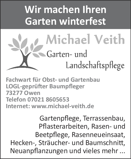 Gartenpflege/ Winterfest