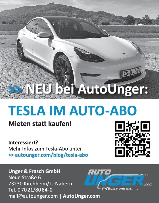 Tesla im Auto Abo