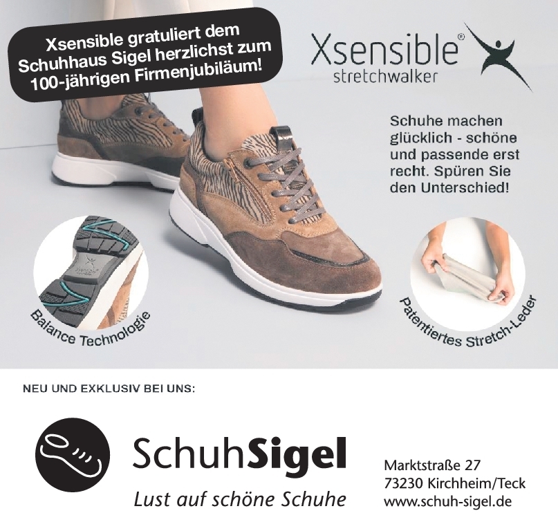 100 Jahre Schuhhaus Sigel - Xsensible